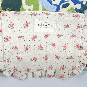 NWT TWO Sézane Floral Clutch or Makeup Bags